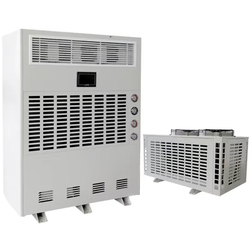 TOJJE DJFT-4881E Industrial Thermostat Dehumidifier 480L/D Attenuation Greenhouse Compressor Used Condition for Grow Room
