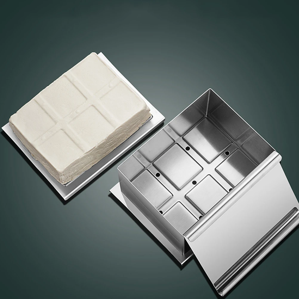 

Stainless Steel Tofu Mold 304 Homemade Press Device Bean Curd Maker Compact Lightweight Practical Kitchen Tool