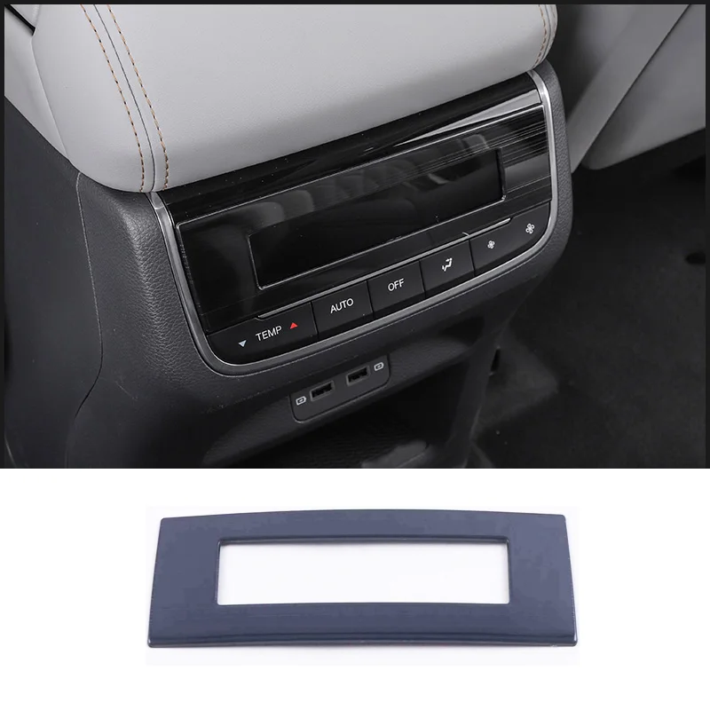 Car Rear Armrest Air Vent Trims for Trumpchi Gac Gs8 2022 2023 Outlet Kit Interior Accessories Auto Modify Moudlings Styling