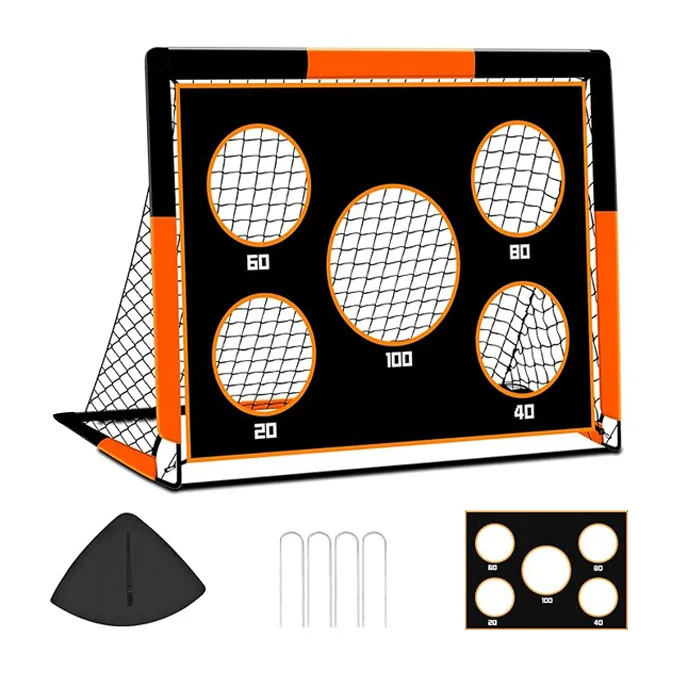 

2-in-1 Foldable Soccer Goal Portable Outdoor Football Training Net