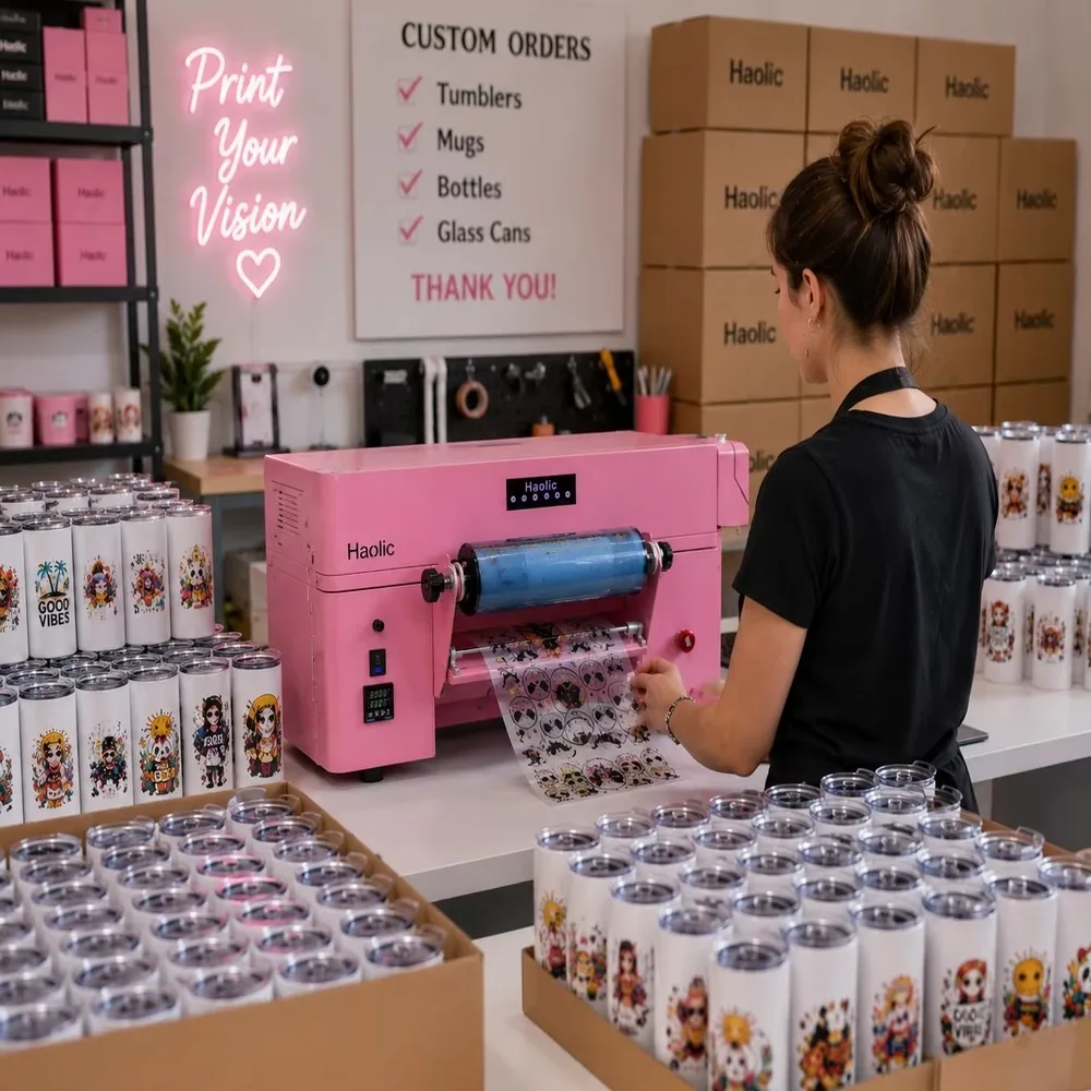 Commercial A3 UV DTF Printer Machine High Resolution Fast Printing Stable Performance Easy Operation for Small Business