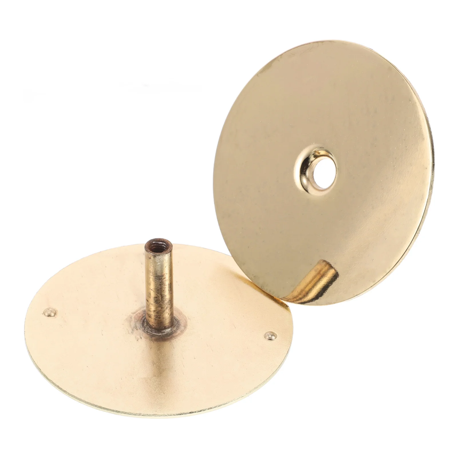

Lock Hole 2 5/8 Plated Durable Security For Exterior Hinge Hole Plate Bolt Door Knob Cover Door Handle Cover