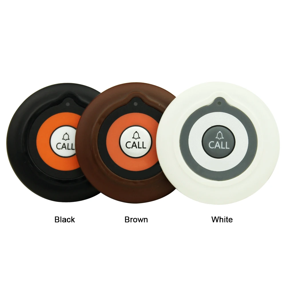 CATEL 1 النادل ساعة استقبال النداء باللغة الروسية الإسبانية 5 الجدول زر الاتصال النداء لنظام الاتصال اللاسلكي مطعم