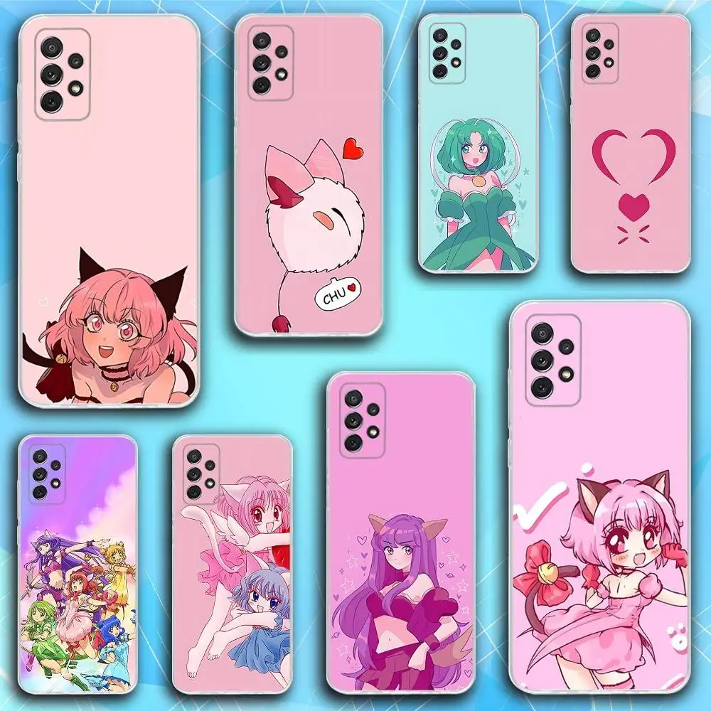 

Tokyo Comics M-Mew Mew Phone Case For Samsung S30,23,21,22,20, FE lite,S10,9,8,7 PIus Note20ultra Soft Transparent