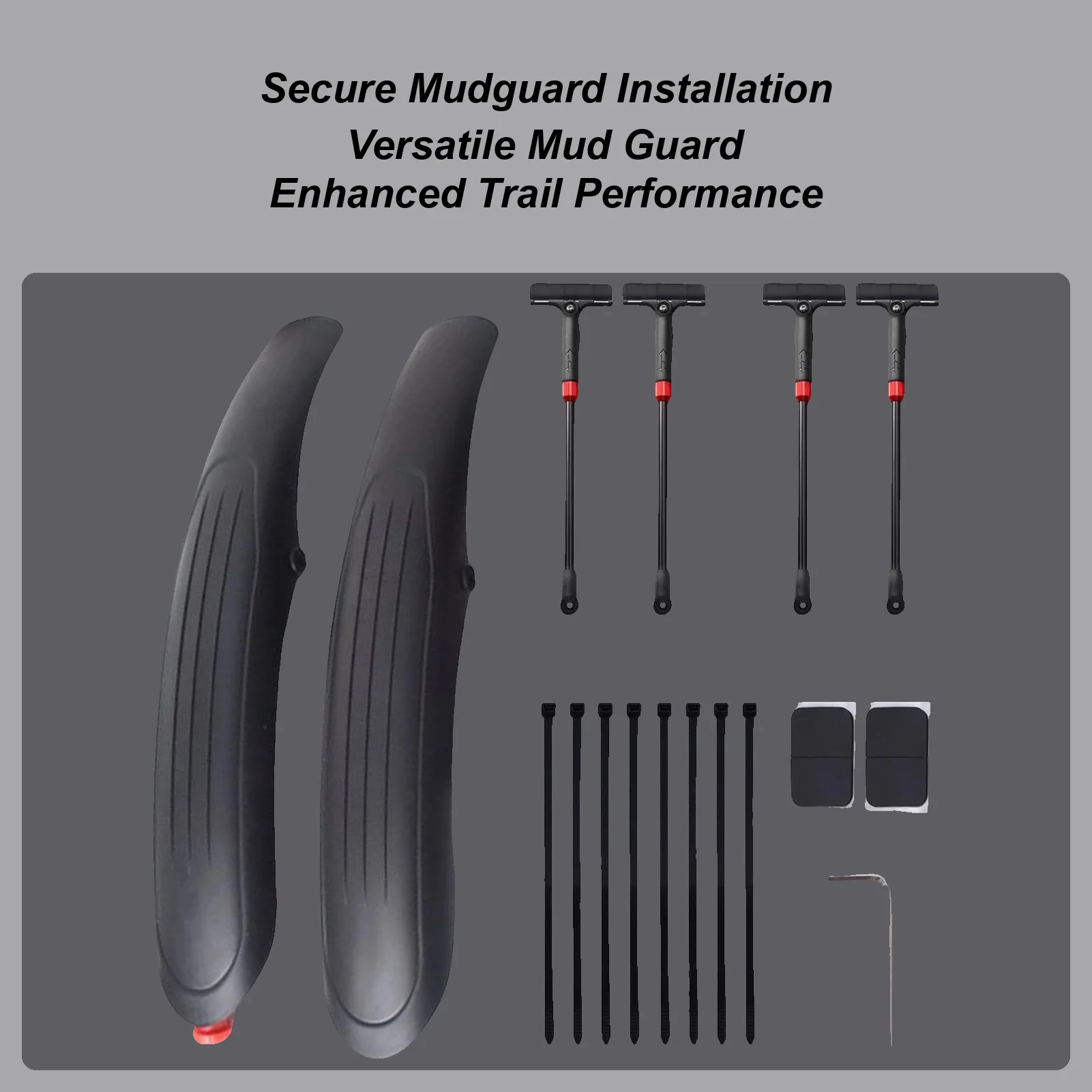 

Cycling Mud Guard Shield Safe Accessories Rear Bike Guard Kit For Road Commute Trail Riding Rainy Muddy Biking Outdoor Bicycle