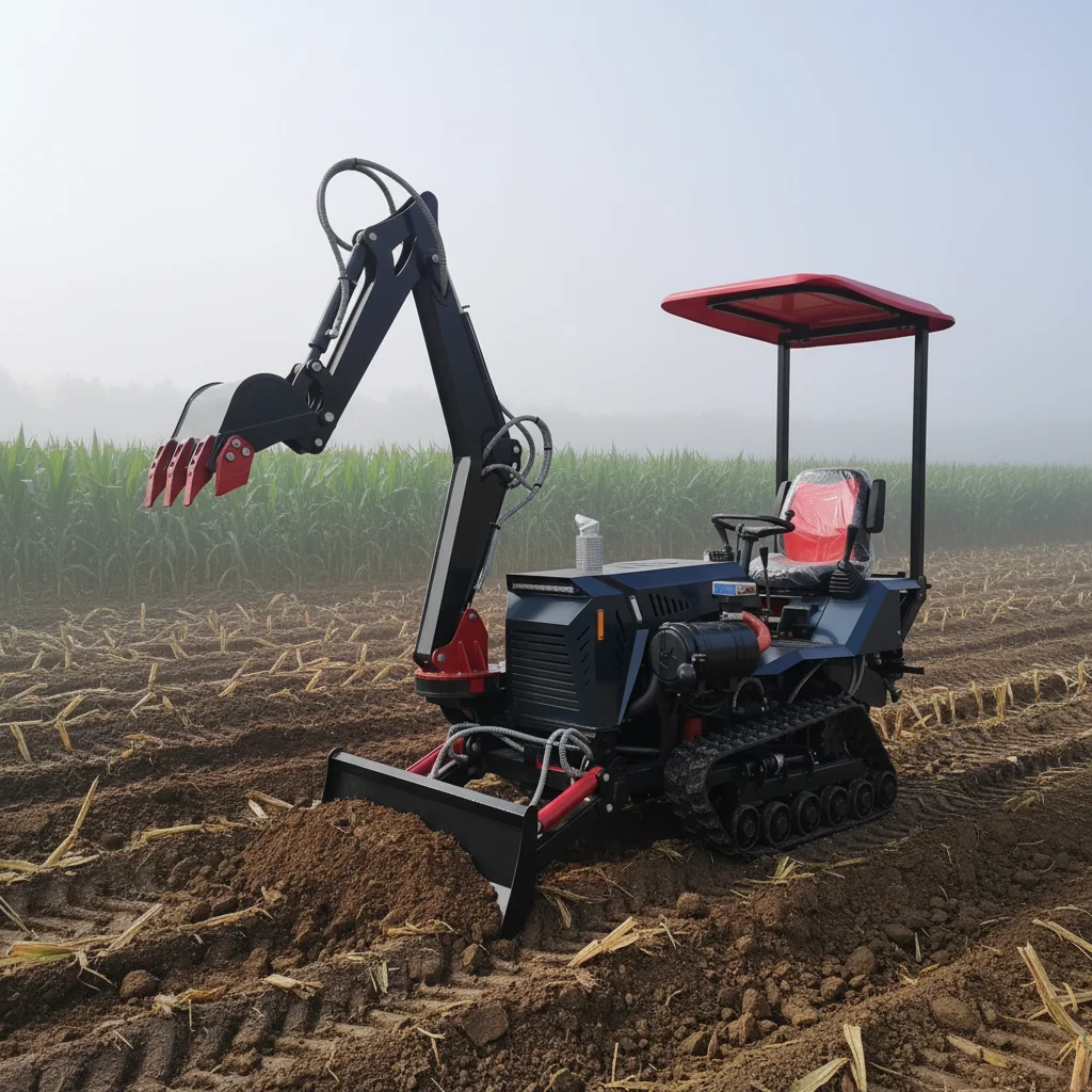 

Small Crawler Tractor Diesel Agricultural Machinery Multifunctional Farm Cultivator Rotary Tiller Tracked Plower Equipment
