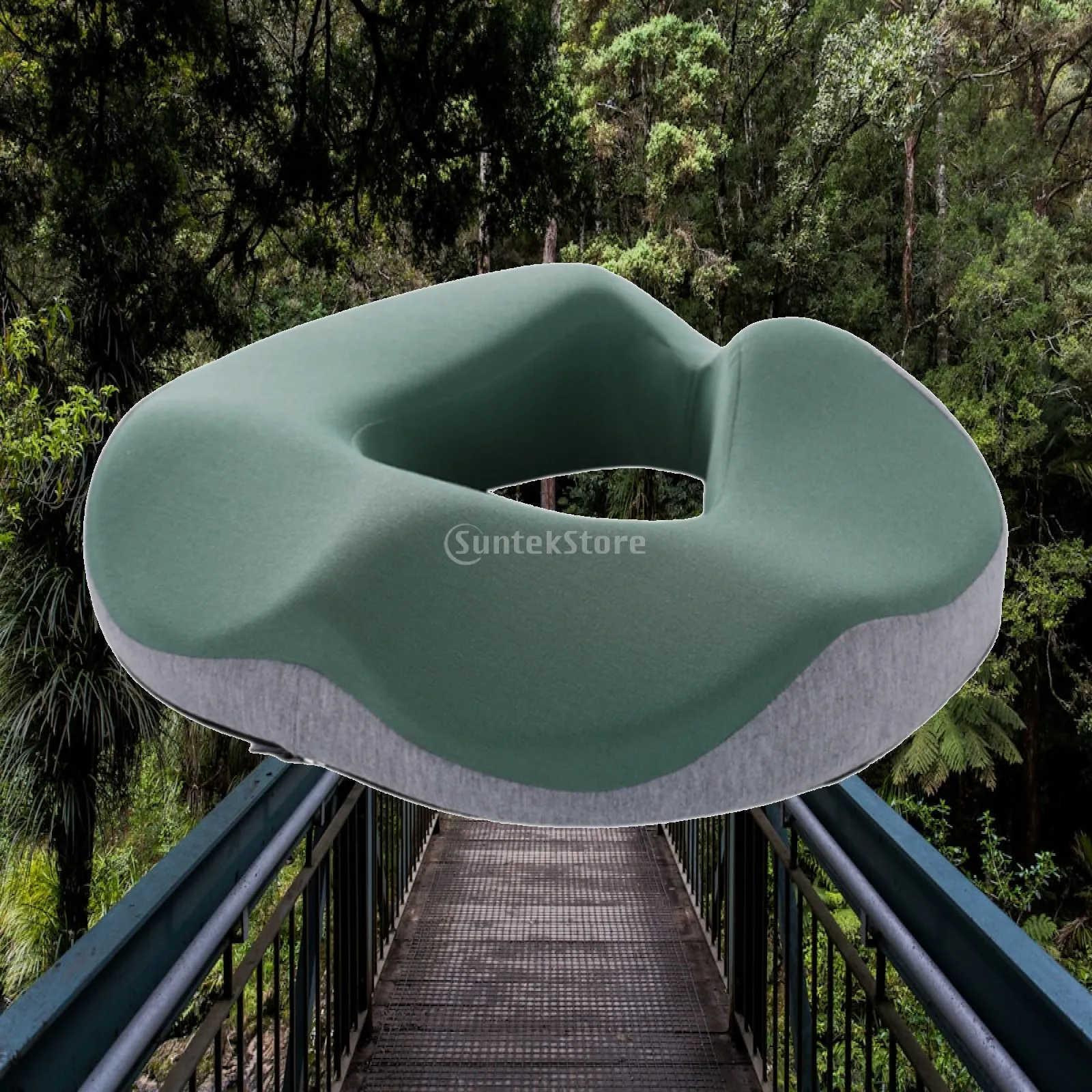 Memory Foam Seat Cushion for Office Chair Breathable Hollow Design Donut Pillow for Tailbone Pain Relief Long Sitting Comfort