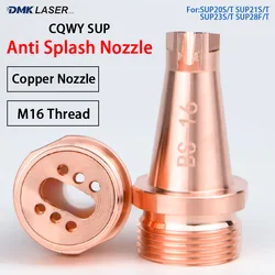 CQWY Anti Splash Nozzle AS-12 BS-16 Handheld Laser Welding Copper Nozzle M16 For SUP20T SUP21T SUP23T BW101-GS Relfar HW980 Head
