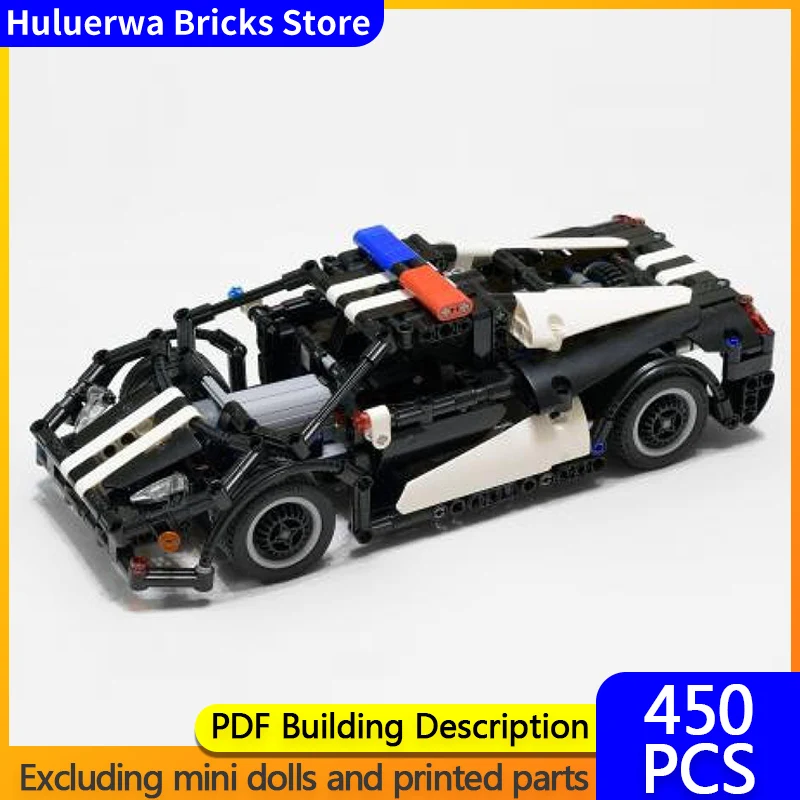 

Speed Racing Car Model MOC Building Bricks Super Police Car Modular Technology Gifts Holiday Assemble Children Toys Suit