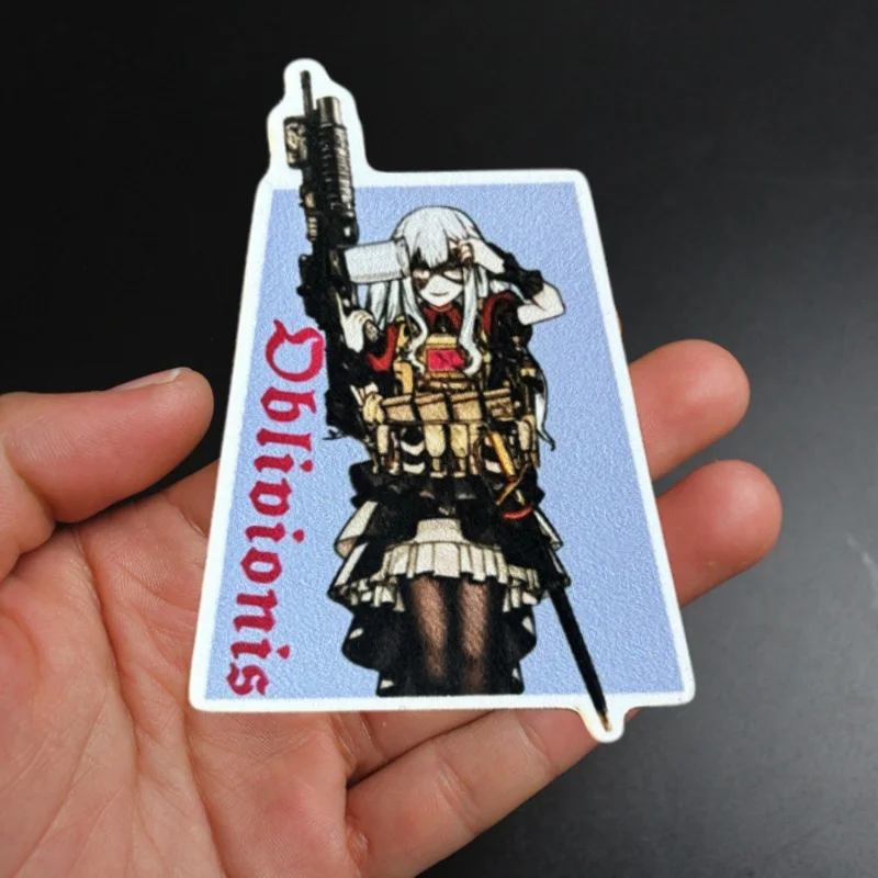 

Girl Anime Patch Tactical Morale Badge Hook Loop Print Armband Military Patches Backpack Sticker Applique for Clothes