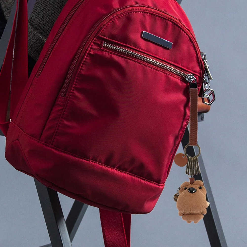 

2Pcs Bear Keychain Cute Korean Design Threecolor Patch Multiuse for Car Keys Backpack Bag Accessories Boys Girls