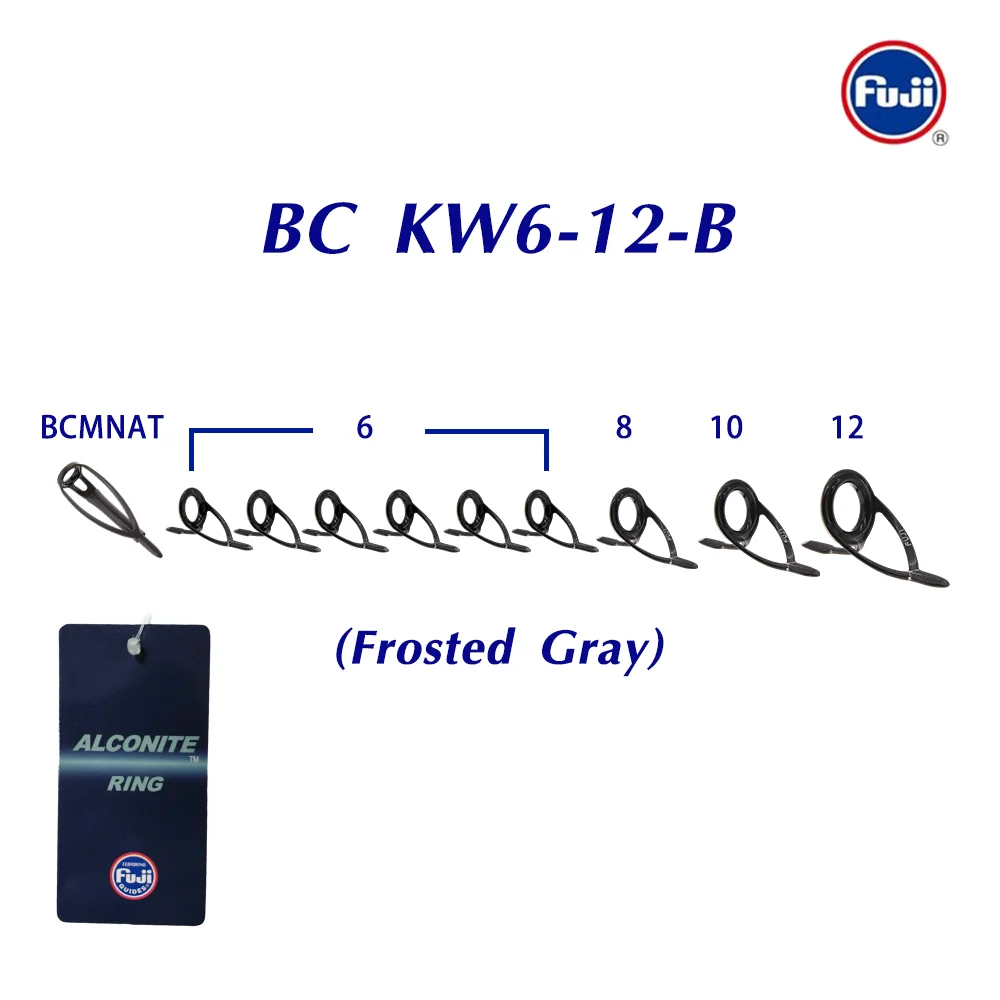 Original Fuji Guide Set KW6-12 A Ring Edelstahlrahmen für Spinn- und Wurfangelruten-Bauer Sportzubehör – Detail 4