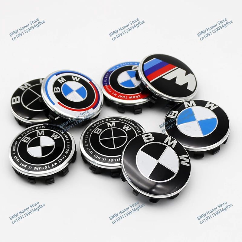 4Pcs/Set 56MM/68MM Car Styling Wheel Center Cap Hub Covers Badge Accessories For BMW E36 E39 E46 E60 E90 E90 F10 F30 G20 G21 F20