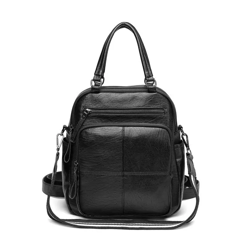 Backpack for Women 2023 New Summer Fashion All-Matching Casual High-Grade Large Capacity Pu Leather Backpack