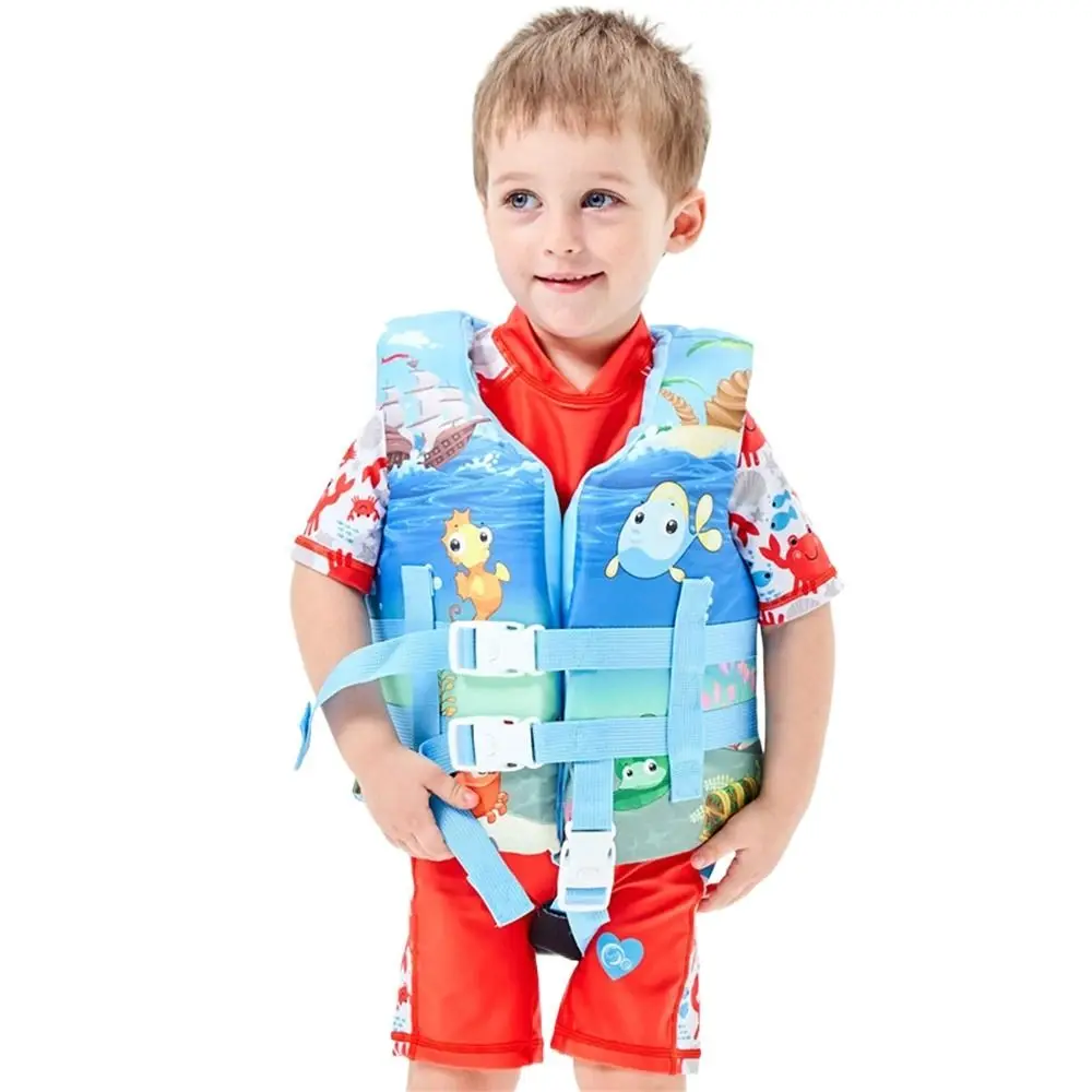 Life Vest Water Swimming Jacket Kids Life Vest Buoyancy Cartoon Floating Jacket Pink Yellow Baby Buoyancy Suit Wading Sports