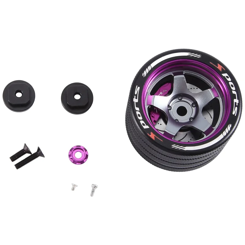 

ABUM-2X для SANWA MT4/FUTABA 4PX/Flysky NB4/KO EX Next/WFLY X9, универсальный маховик с дистанционным управлением, рулевое колесо фиолетового цвета