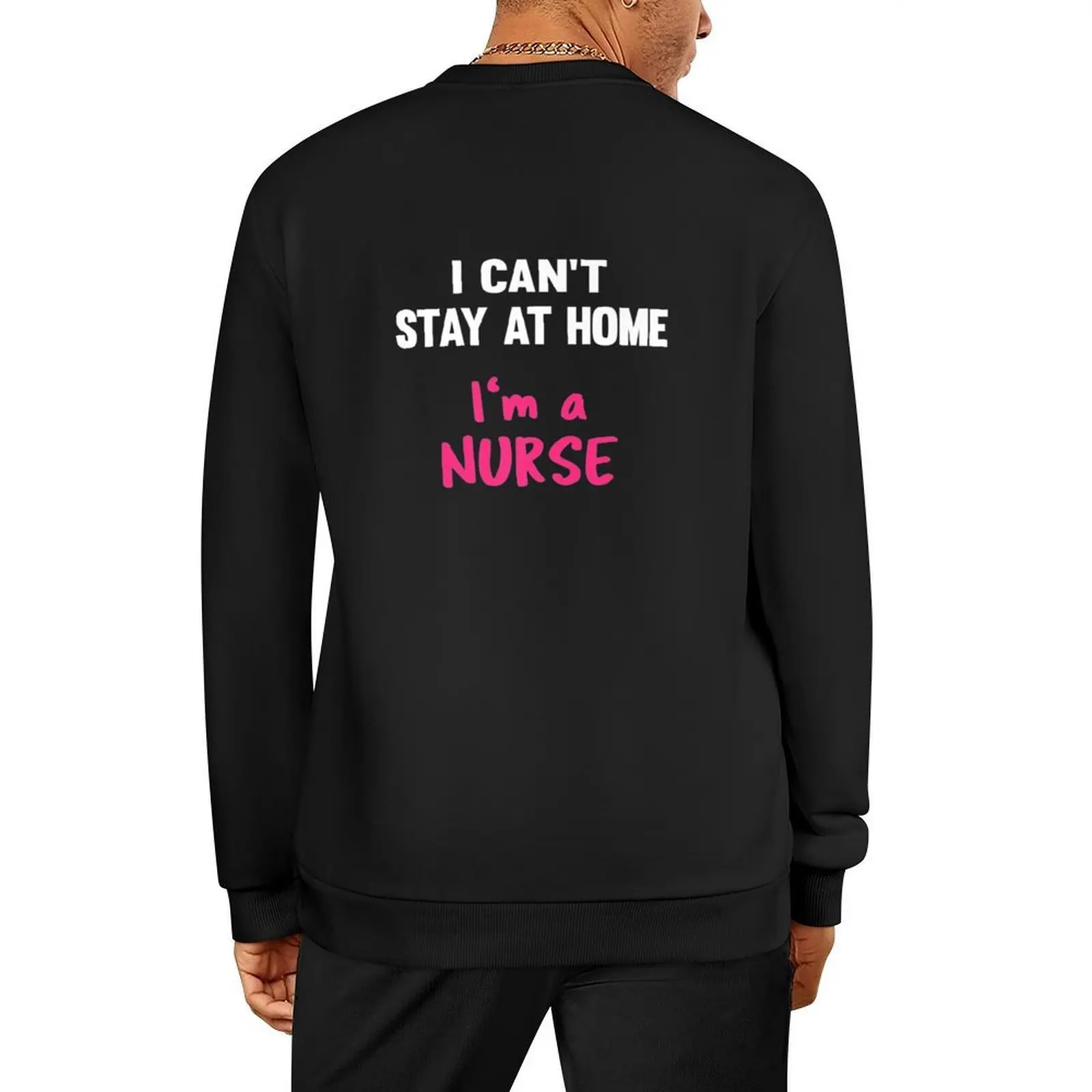 

Nurse Stay At Home Social Distancing Pullover anime clothing tracksuit men men's sweat-shirt blouse hooded sweatshirt
