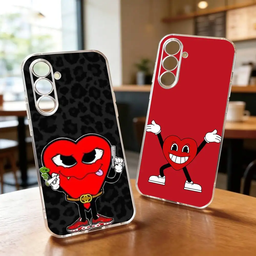 Capa de Telefone Love Mafia La Mafia Del Amor Transparente de Silicone Macio para Samsung A10, 12, 20, 21S, 30, 31, 40, 50, 51, 52, 70, 71