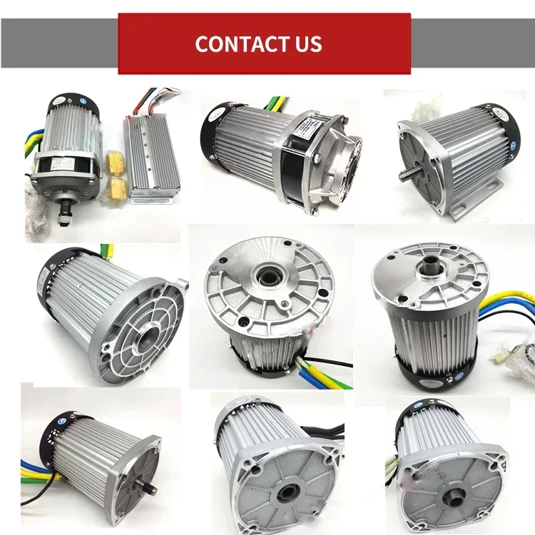 1500W 2200W 60V BM1424ZXF New Energy Vehicles Permanent Magnet Dc Brushless Motor