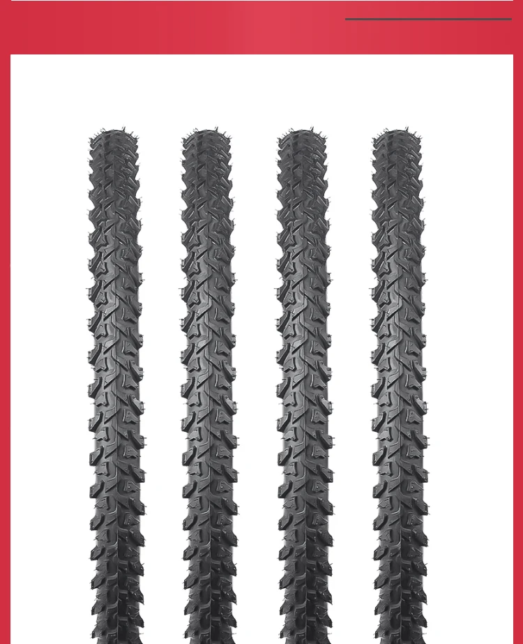 2PCS KENDA K849 24/26 zoll Berg MTB Fahrrad Reifen BMX 24*1,95/26x1,95/2,1 Schwarz Rote Linie Verdickt Cross-country Reifen – Detail 3