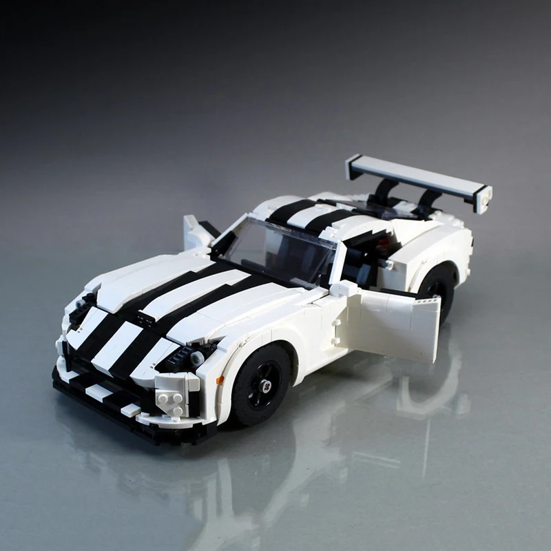 1254pcs New MOC-104553 White Super Sports Car Compatible 10295 Blocks Bricks Educational Puzzle Toys Birthday Gifts