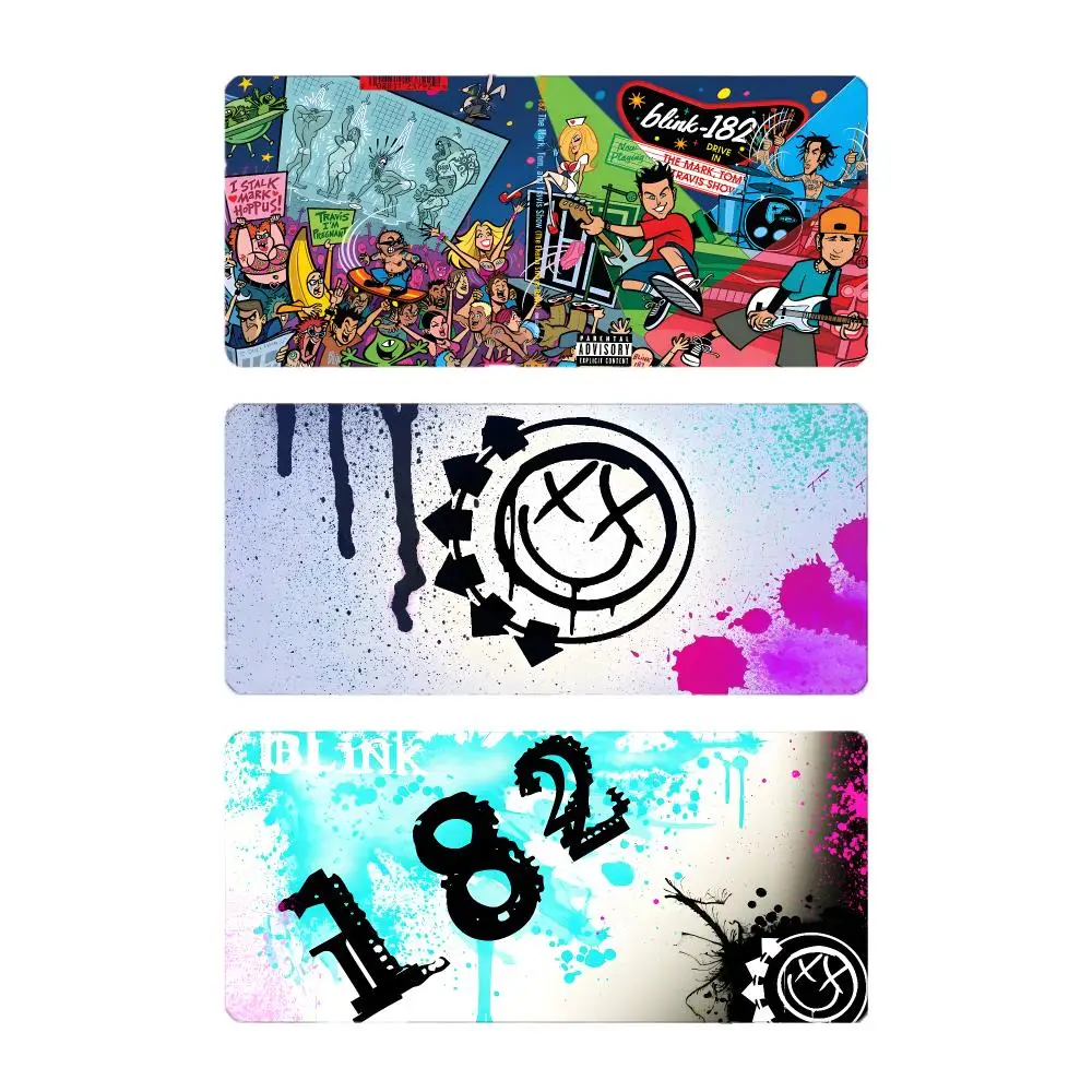 Music Band Rock Blink 182 Mouse Pad Large Gaming Mousepad with Stitched Edges Thickened Desk Mat PC