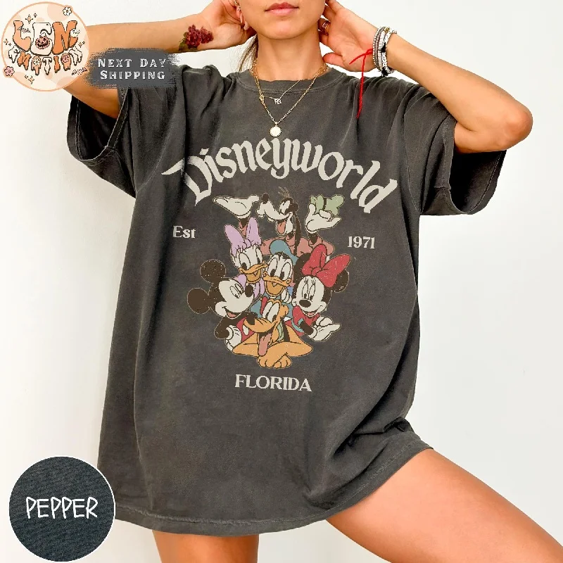 

2025-26 летняя модная футболка с Микки Y2k, шляпа с Минни Маус, футболка из 100% хлопка с принтом, женская свободная футболка Диснея