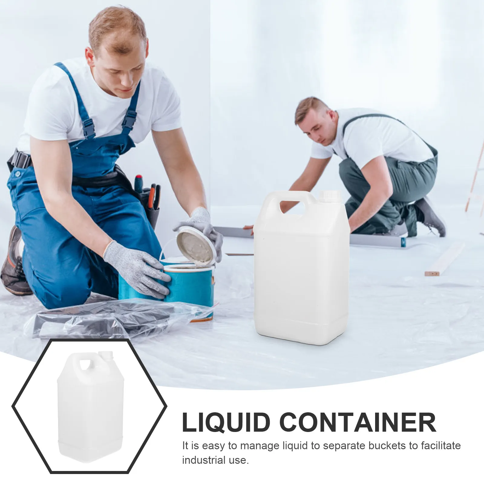 Sealed Barrel Bottle Oil Can Chemical Container HDPE Liquid Containers Lid Leakproof Industrial Use Empty Bottle Jug Large
