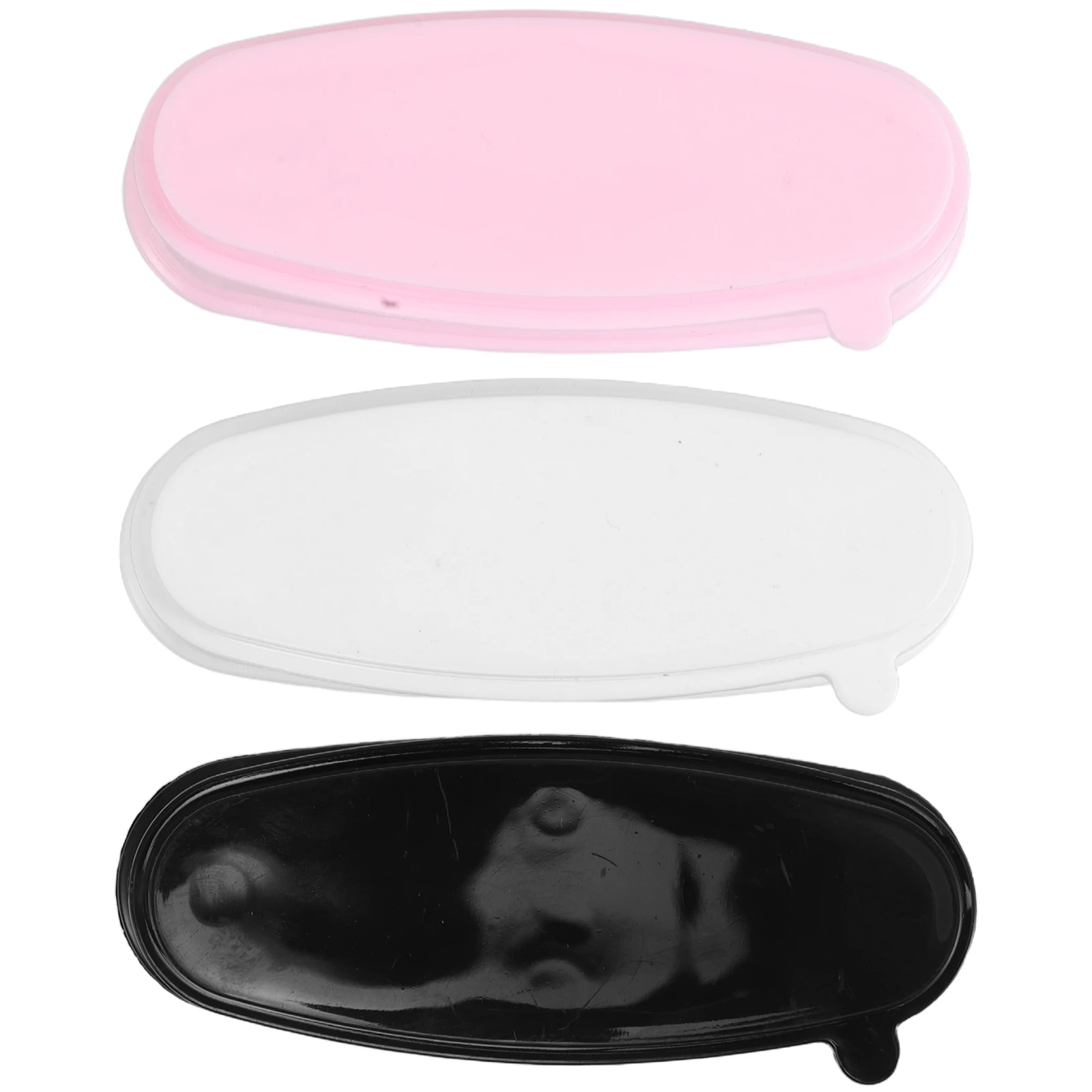 3 pezzi scatola per il riciclaggio di polvere per nail art vassoio compatto per immersione kit francese strumenti facile da pulire organizzatore di archiviazione portatile set per manicure per unghie