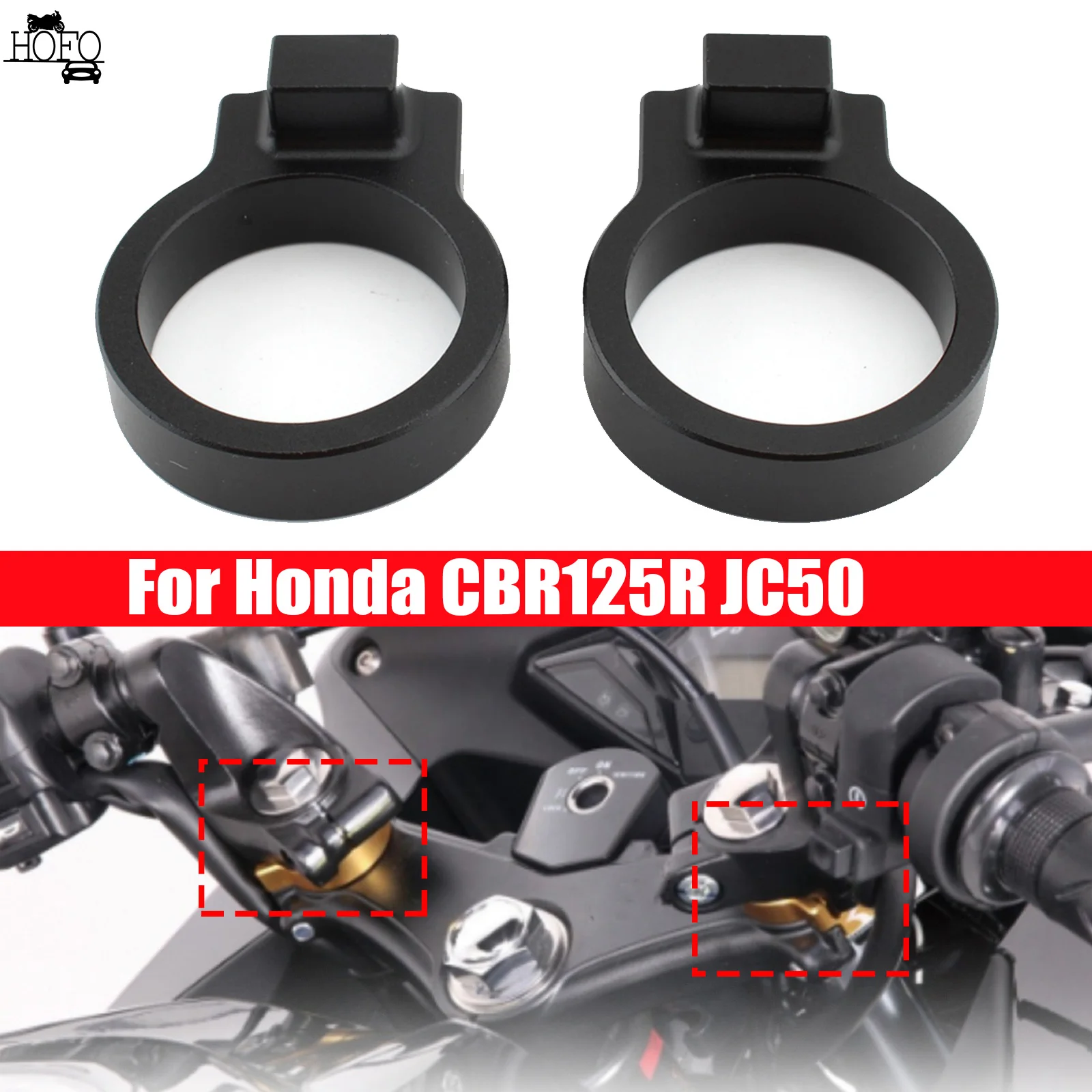 

Motorcycle Handle Risers Motorcycle Accessories Heightening Handle Handlebar Lifting For Honda CBR125R JC50