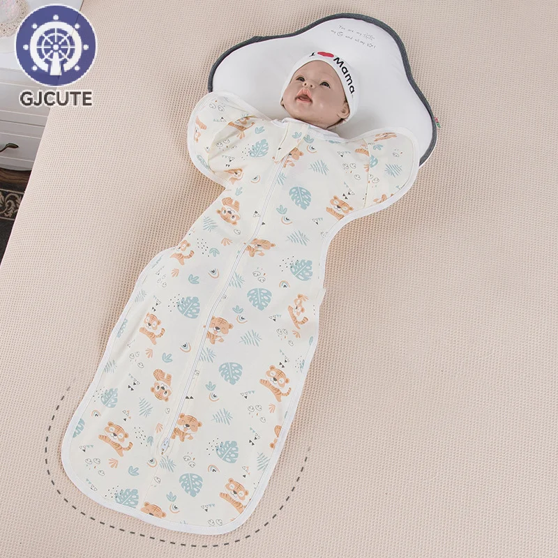 Bebê recém-nascido rendição swaddling swaddling no verão primavera e outono sacos de dormir anti-surto para recém-nascidos