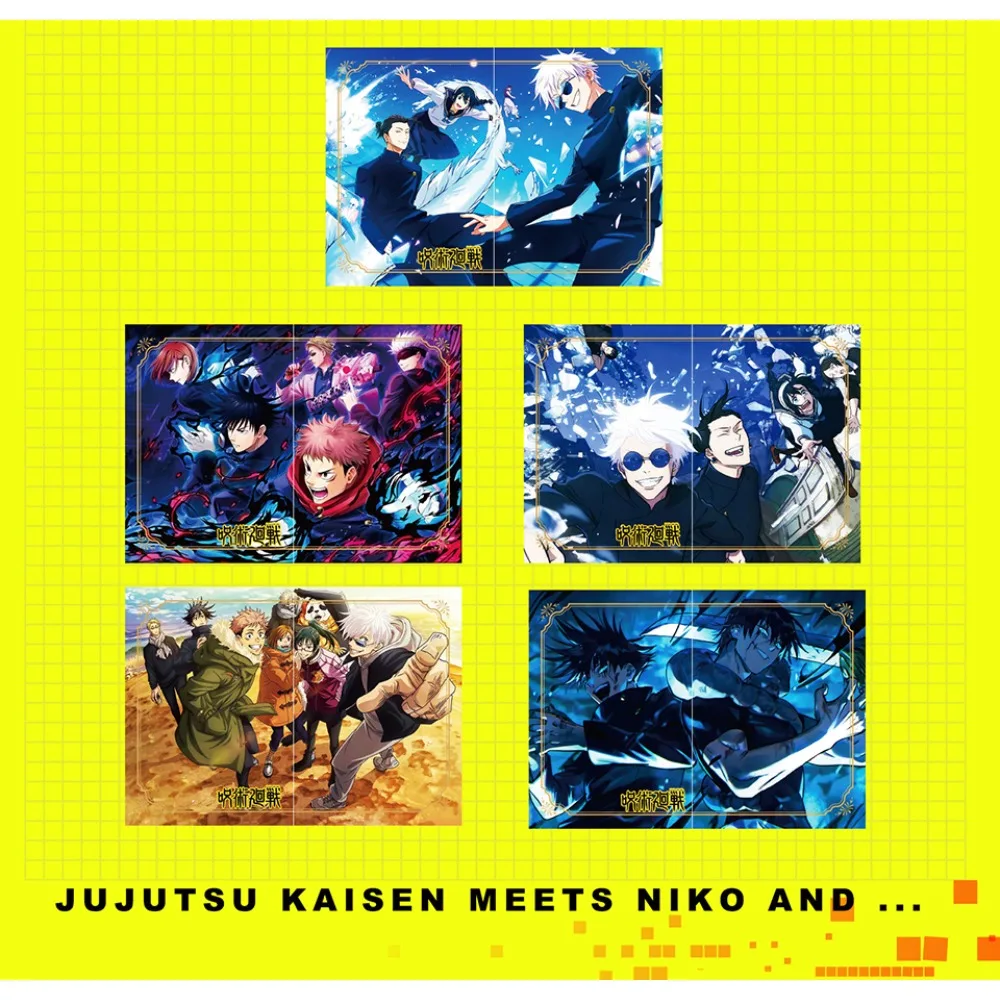 Cartes de Collection fantaisie Anime Jujutsu Kaisen, périphériques créatifs et exquis à la mode, cartes de personnages artistiques, cadeaux d'anniversaire pour enfants