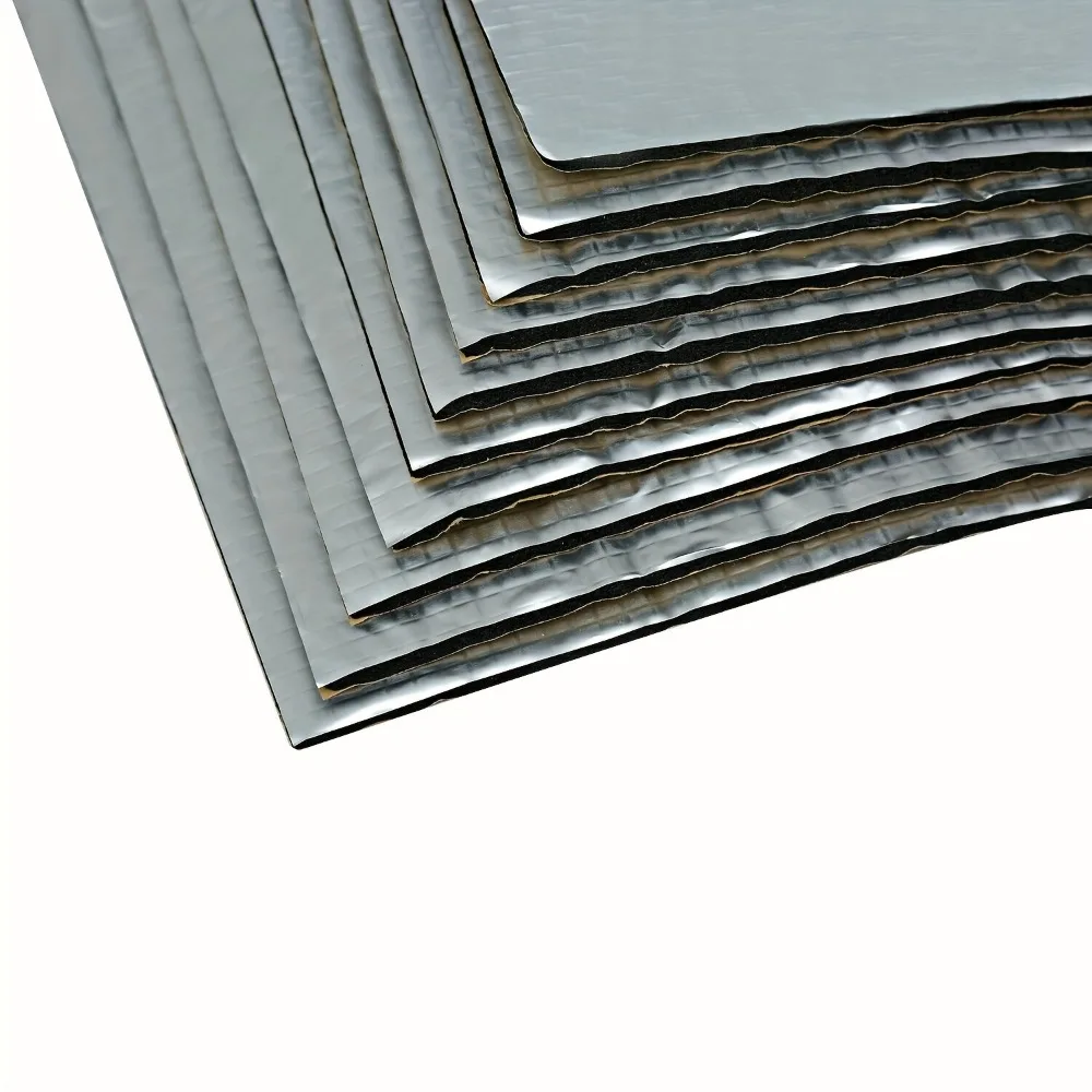 50PCS Value Pack Car Soundproof Insulation Mat for Vehicles Heat Shield Self Adhesive Noise Deadening Pad for Door Roof Engine view 6