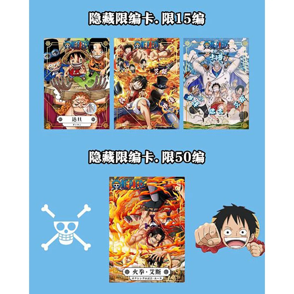 Genuine One Piece Collection Cards Booster Box Luffy ACE Sabo Limited Edition Top War Chapter Game Trading Cards Children Gifts