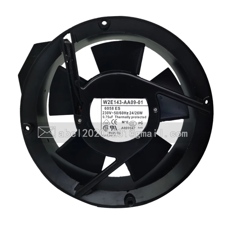 

BRAND NEW ORIGINAL W2E143-AA09-01 AC 230V 24W/26W COOLING FAN 17251 17CM 172*51MM