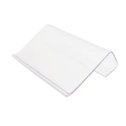 Plastic Label Hang Display Holder, Preço Card, Listagem de Dados Strip, Supermercado, Armazém Board Shelf, 100Pcs