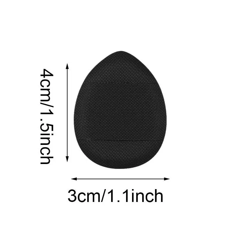 2PCS Mini Finger Puff Set Water Drop Air Cushion Puff Detail Concealer Makeup Sponge Bun Shaped Puff Portable Beauty Tool