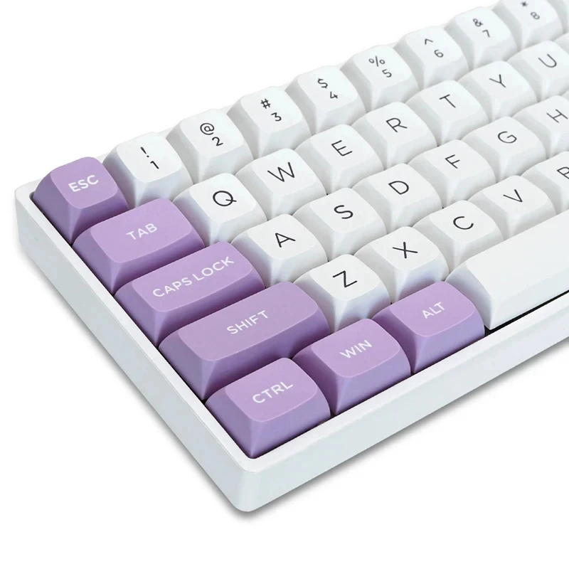 

189 Keys Taro Milk Double Shot PBT Keycaps ISA Profile Minimalist Keycaps for Cherry Gateron MX Switches Mechanical Keyboards