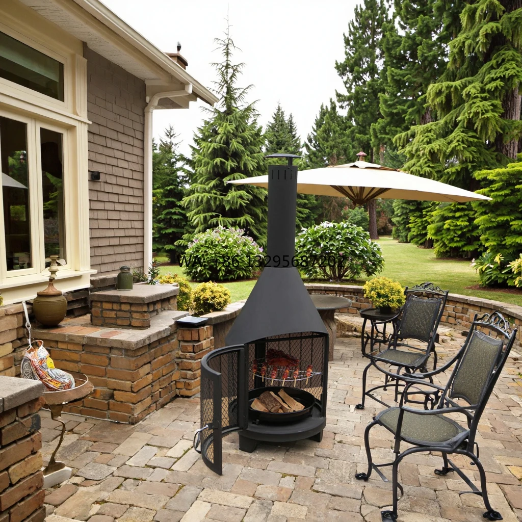 

Outdoor Heating Stove Courtyard Oven, Charcoal Barbecue Stove, Firewood Heating Stove, Campfire Stove