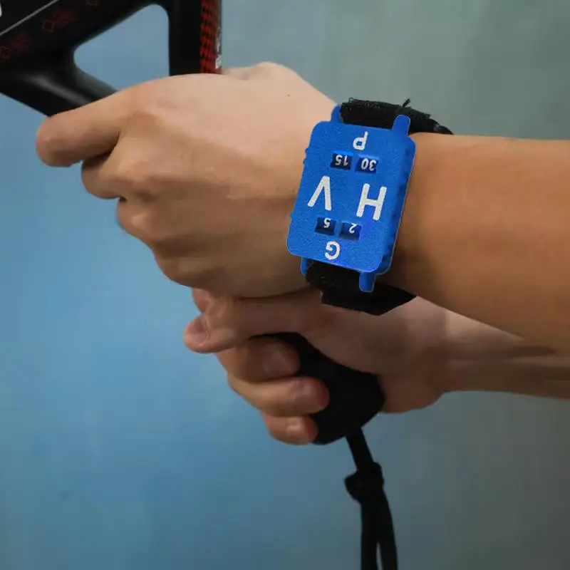 Bracelet de suivi des scores de cricket, compteur de scores numérique pour les matchs de tennis et de paddle, accessoire de jeu sportif - A5
