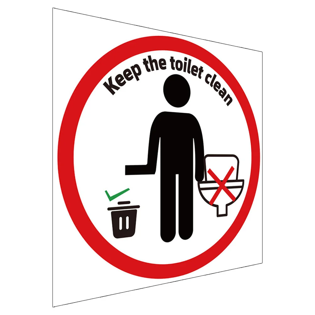 Toiletherinnering Flush Sticker Seat Cover Deksel Teken Sticker Zindelijkheidstraining Stickers