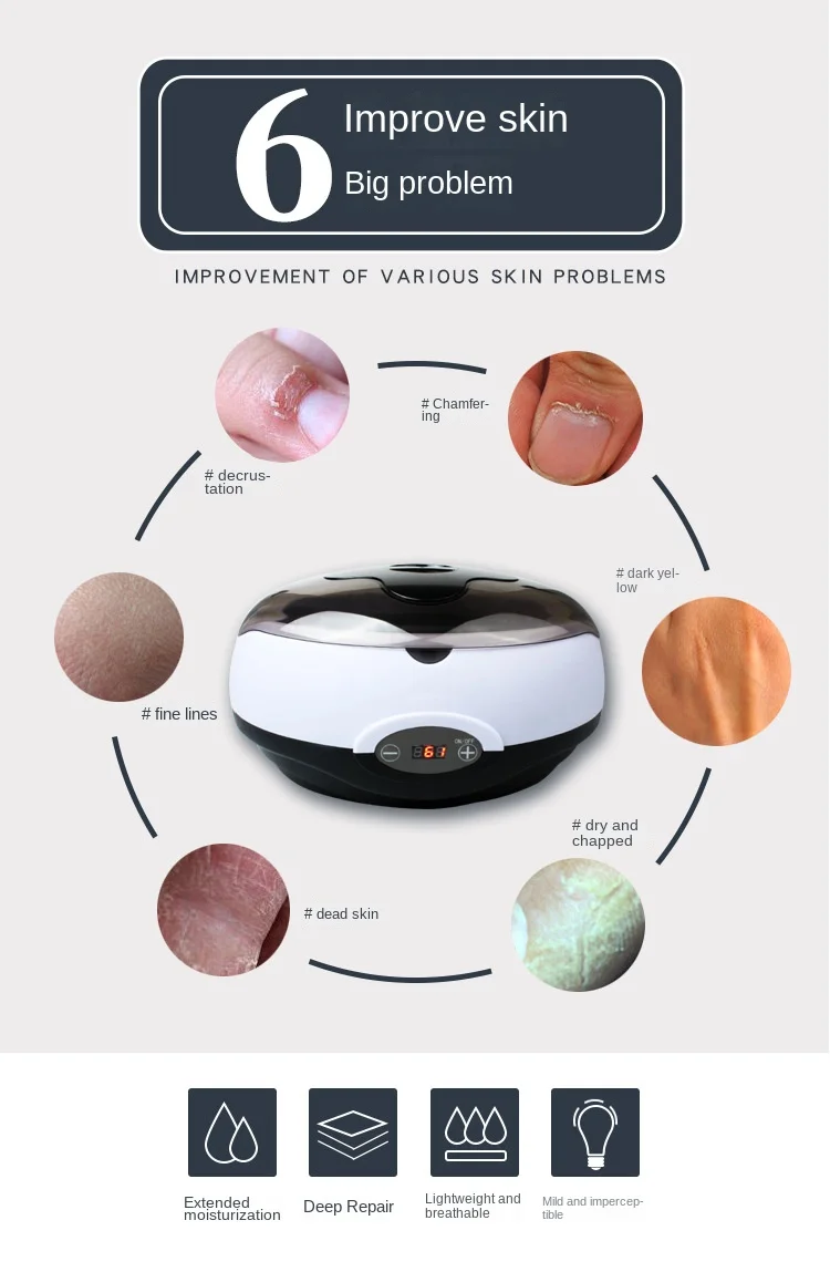 Free Shipping 28L Temperature Display Wax Heater Hand Wax Machine Heating Hand Care Machine