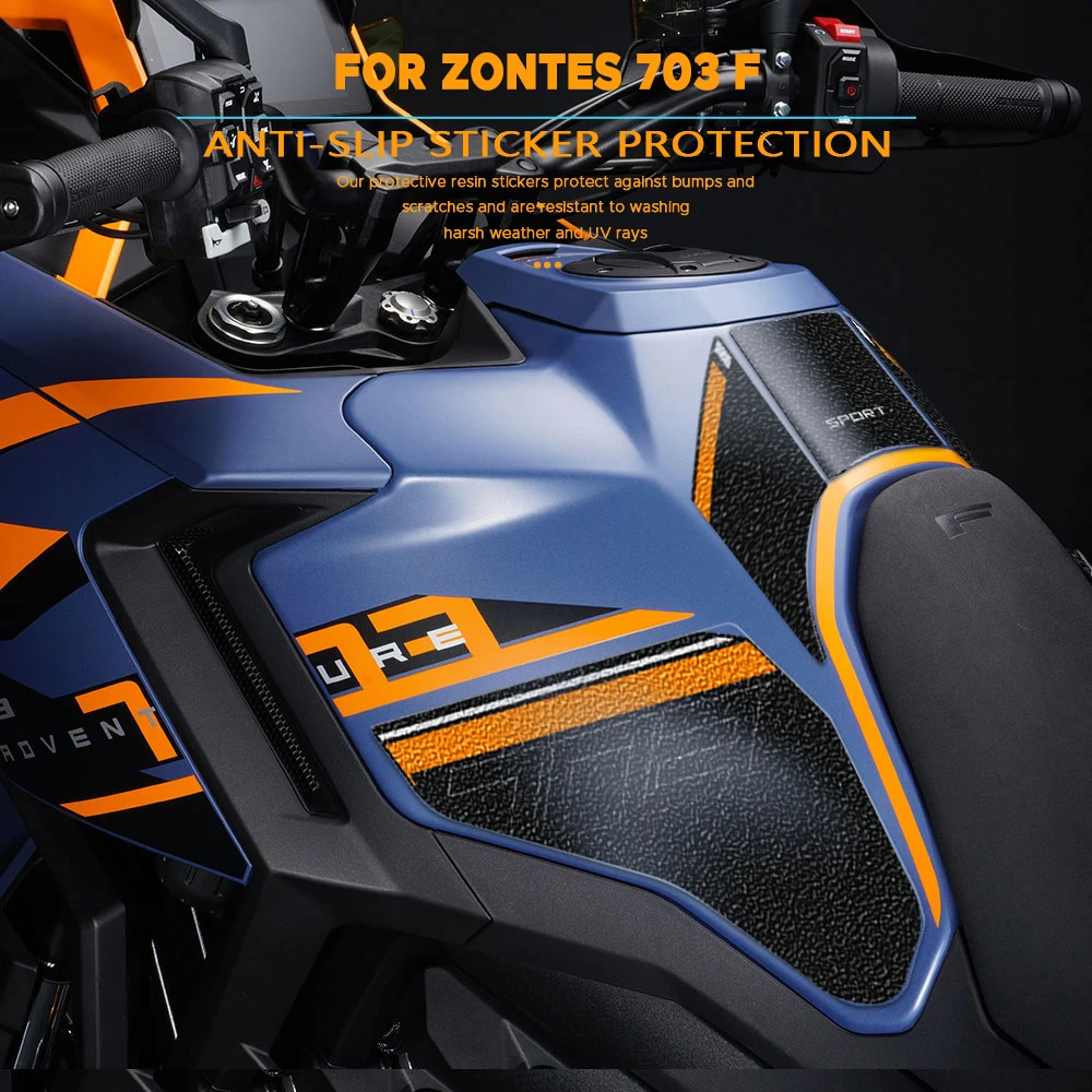 

Для Zontes 703F 703 F 2025 мотоциклетная наклейка газовый топливный бак боковая наклейка протектор тяговая накладка декоративный комплект