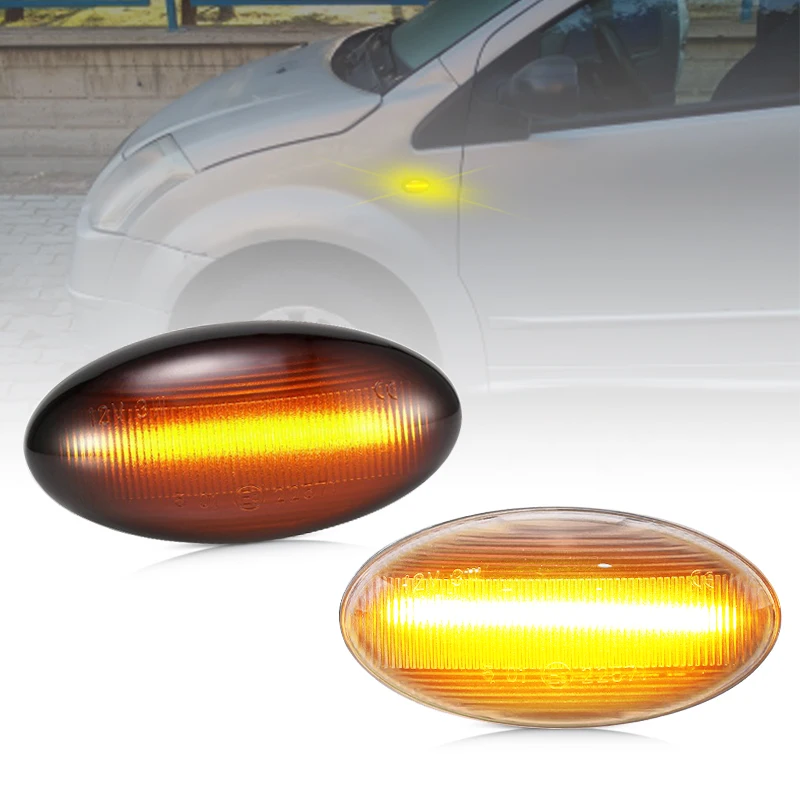 For Citroen C1 C2 C3 C4 C5 C6 Xsara C-Crosser C-Elysee Berlingo Jumpy Dispatch Spacetourer LED Side Marker Lamp Fender Lights