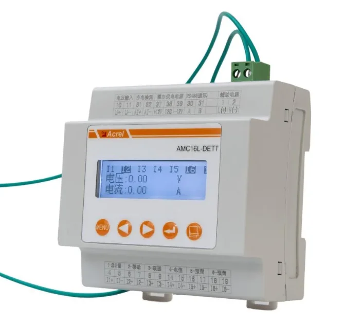 AMC16-DETT 6 Circuits DC Energy RS485 MODBUS Base Station DC Energy Meter For 5G Tower Zero Drift Calibration DC Energy Meter