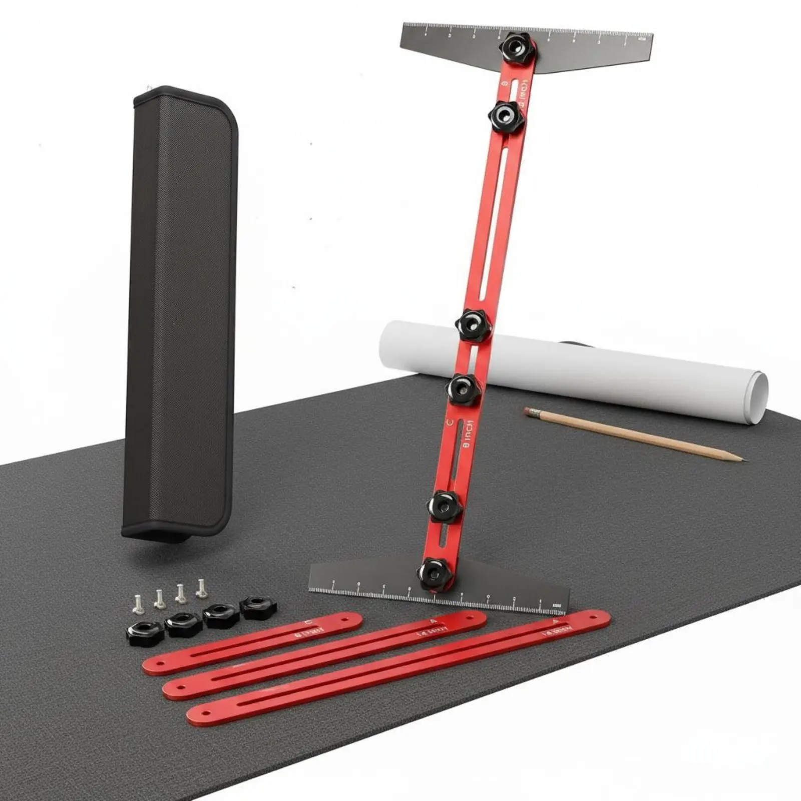 Folding Stair Ruler Easy to Use Staircase Measurement Tool Stair Measuring Tool Accurate Construction Tools Aluminum Alloy