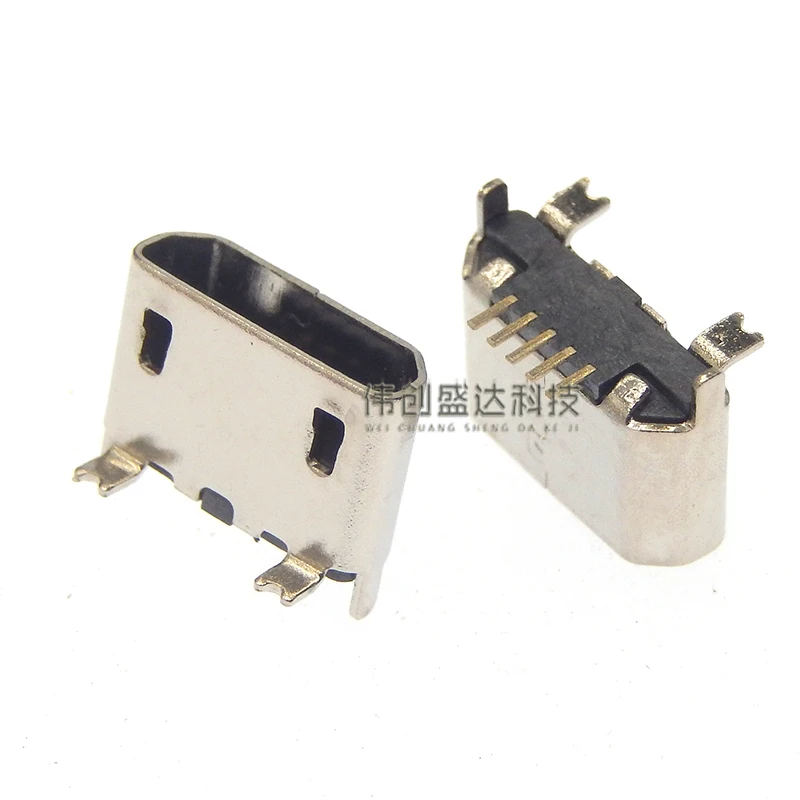 Pionowy MICRO mini USB 5-pinowy żeński gniazdo 180 stopni Port USB 5P w linii Port ładowania Pionowa wtyczka zasilania — zdjęcie 5