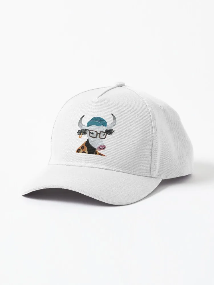 

White bull riding red bike Cap Cotton Hats Cap Vintage Outdoor Snapback