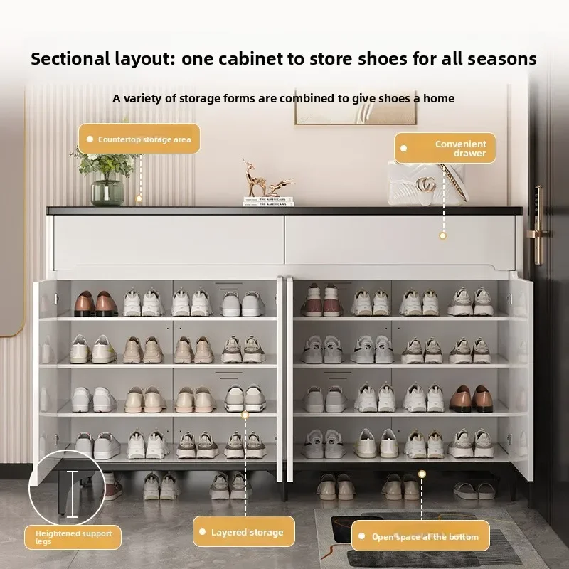 Multi-functional household goods Shoe cabinet door household porch cabinet storage cabinet living room door locker shoe rack