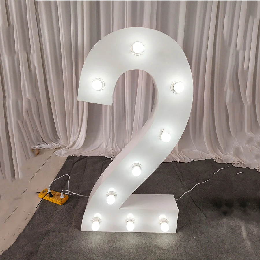Battery Powered Alphabet Marquee Light Emitting Diode Alphabet Light for Valentine's Day Decorations and Wedding Decorations